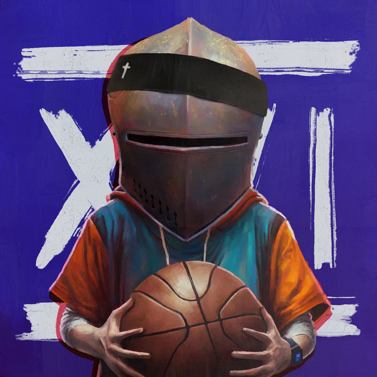 1/ GM! Time to reveal and so excited to introduce this week’s templar kid, “The Baller” 🏀 
Will be live on <a href="/exchgART/">Exchange Art</a> on Tuesday

Read his full story below