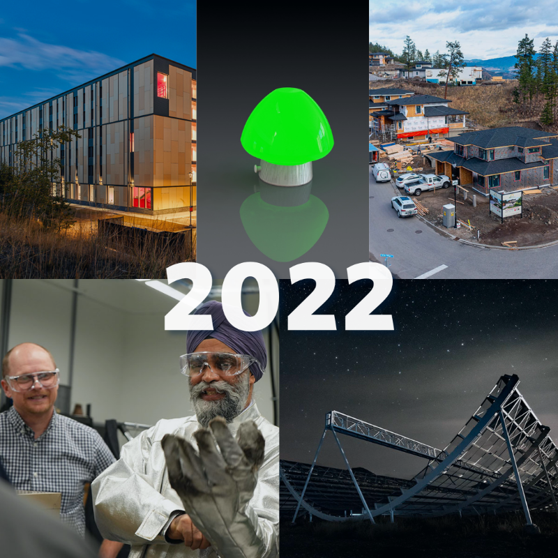 ubcokanagan's tweet photo. Our weeklong review of 2022 continues with a look back at some of the outstanding stories of innovation and emerging technologies in the UBCO community.