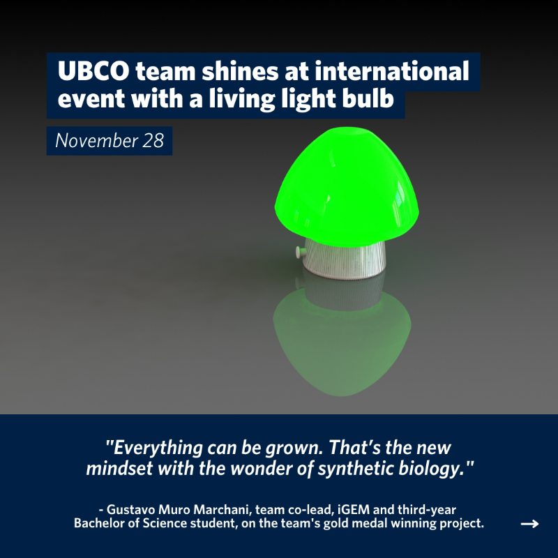 ubcokanagan's tweet photo. Our weeklong review of 2022 continues with a look back at some of the outstanding stories of innovation and emerging technologies in the UBCO community.