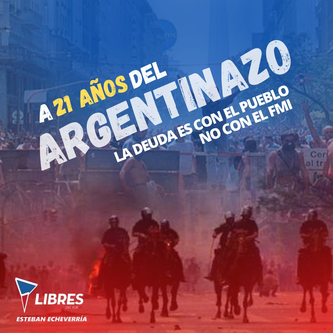 edu_eecheverria's tweet photo. Por primera vez en nuestra historia, a 21 años del Argentinazo, el que causó 40 muertes y en la renuncia de ex presidente Fernando De La Rúa y el fin del gobierno de Alianza de 1999-2001.
@joha85g 
#estebanecheverria https://t.co/B8AiMTrg1B