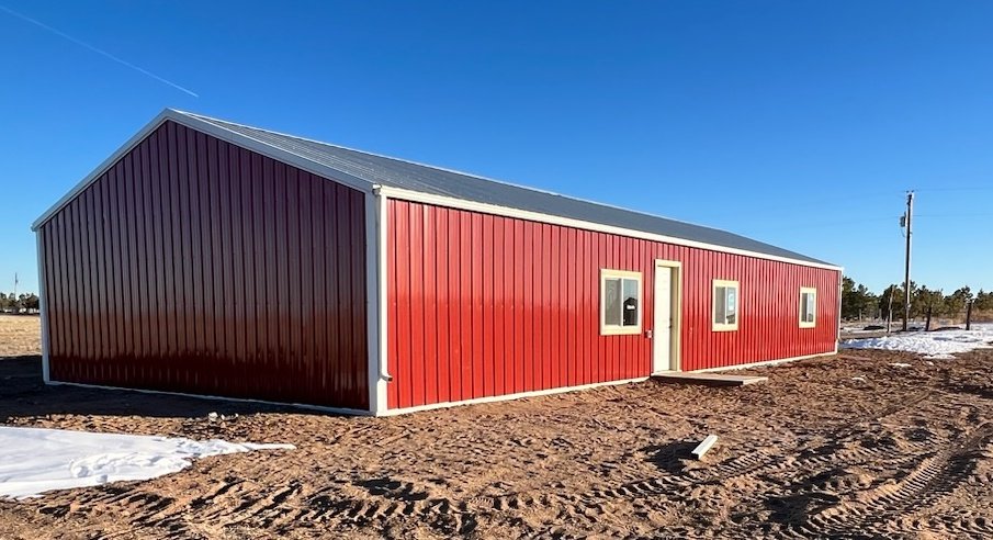 The gutters were installed today #farmlife