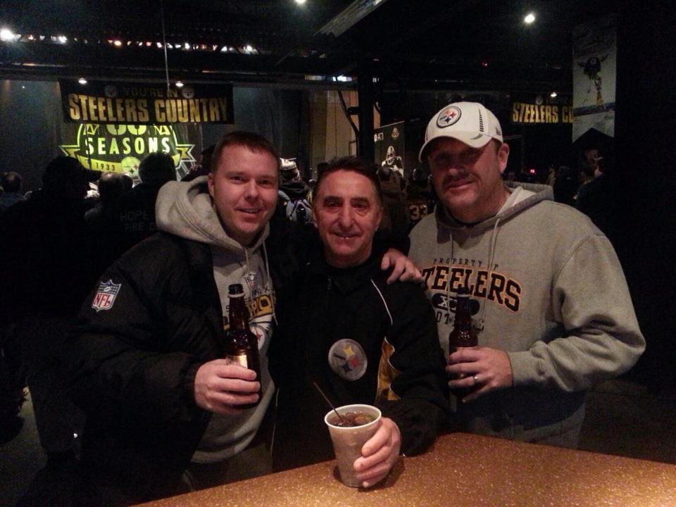 ken_coale's tweet photo. @steeelerheart Not Franco in the second picture but got to hang with Jim Baker at the Immaculate Reception 40th anniversary celebration. He is the guy who got the Immaculate reception ball after Franco’s touchdown. https://t.co/zub7PkitLS