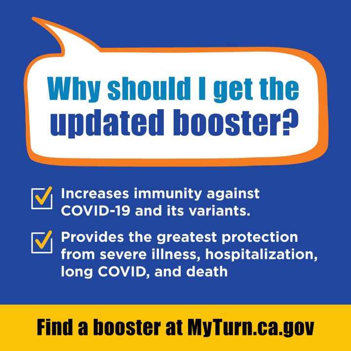 SBCountyHealth's tweet photo. The updated COVID-19 booster is the most protective one yet and is reccomended for anyone ages 5 and older who has completed their original vaccine series. To find more information about the updated booster or to schedule an appointment, visit https://t.co/4ICUkLpVSB. https://t.co/pjoGtS0zk4