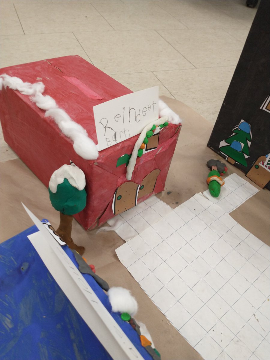 Sad to see our gr 1/2 Santa's village leave tomorrow! We mapped, measured, coded, wrote and of course created amazing 3D shops and homes for the North Pole! #tldsblearns
<a href="/LeslieFrostPS/">Leslie Frost P.S.</a> <a href="/TLDSB/">TLDSB</a>