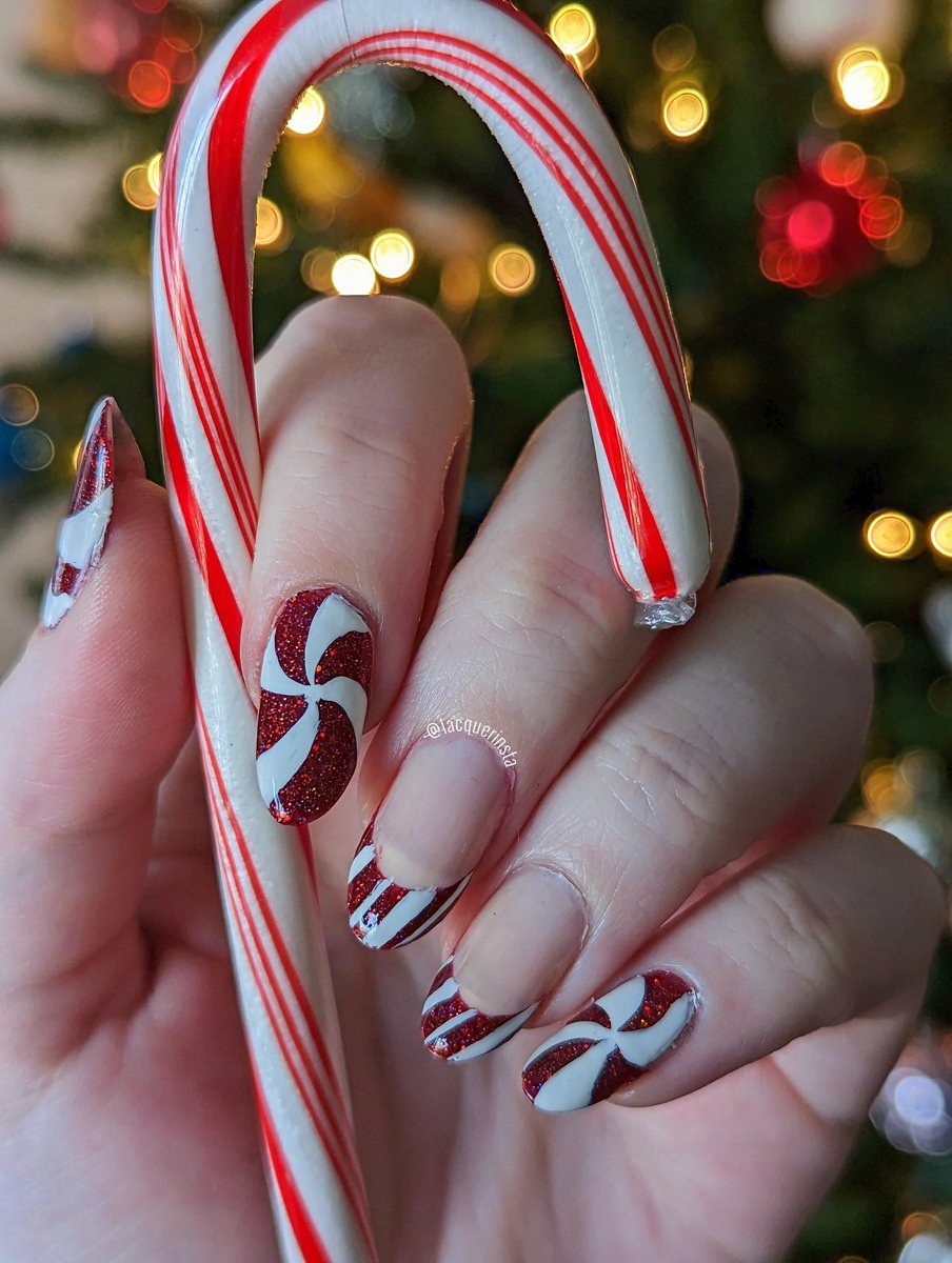 lacquerinsta's tweet photo. I passed through the seven levels of the candy cane forest https://t.co/TXQmy5gmva