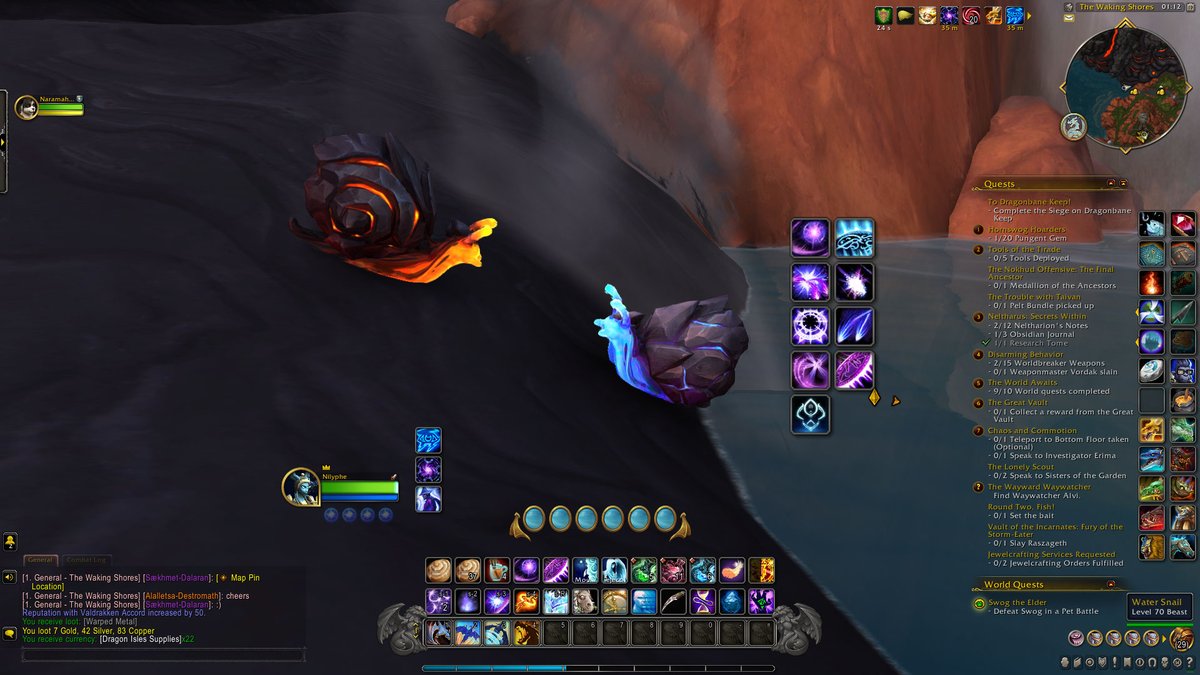 GLanata's tweet photo. @Warcraft What's with these two? Why are they so angry at each other? Though I'm worried for the blue as obi-wan-red there has the high ground! https://t.co/nfoaZwqwW2