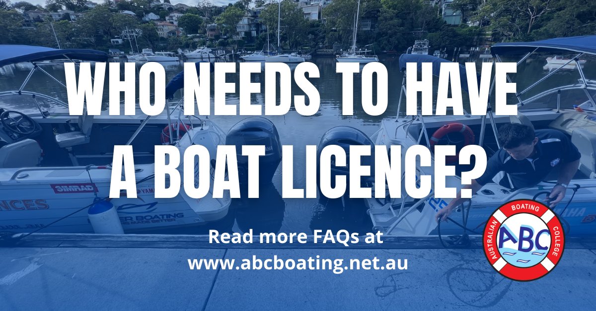 ABCBoatLicence's tweet image. A NSW #boatlicence is needed for any person who wants to drive a boat in a recreational capacity faster than 10 knots, or 18.5km/h. 

We answer all your questions about our Boat Licence Course here &amp;gt; tinyurl.com/yckbcmjd