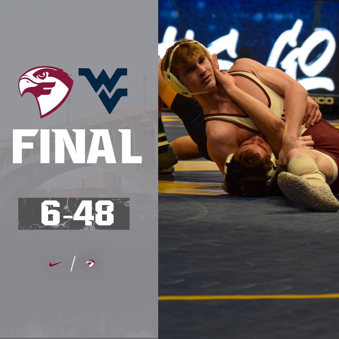 fsfalcons's tweet photo. Austin Brett's pin 34 seconds into his match highlighted the @fsuwrestle team's hard-fought competition at West Virginia.

#SoarFalcons https://t.co/8ucXW5YgIT