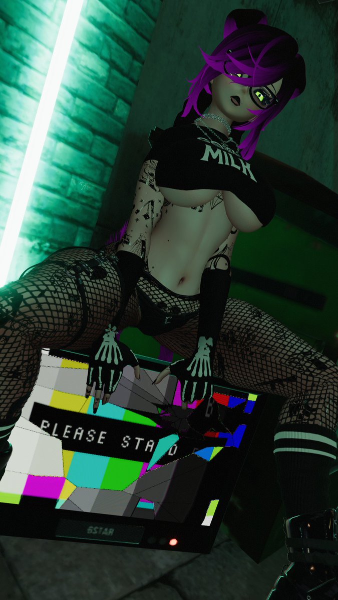 LexyPet_VR on Twitter: "More exploring Dark alleys and Streets edition~ #goth #puppygirl #