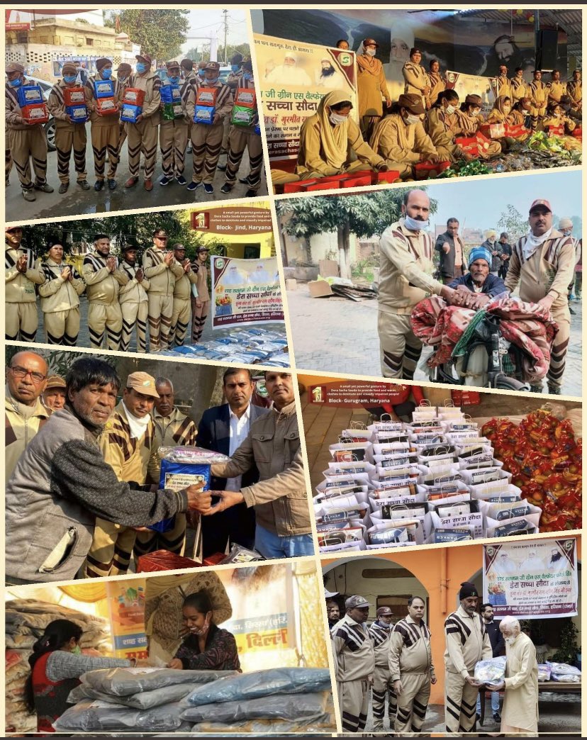 imVickyMansa's tweet photo. The winter season is no less than a struggle for the homeless and the underprivileged. Every winter with the inspiration of Saint @GurmeetRamRahim Ji Insan, Dera Sacha Sauda volunteers donate warm clothes and blankets to such needy people. #WinterCare https://t.co/y3r87ybwX5