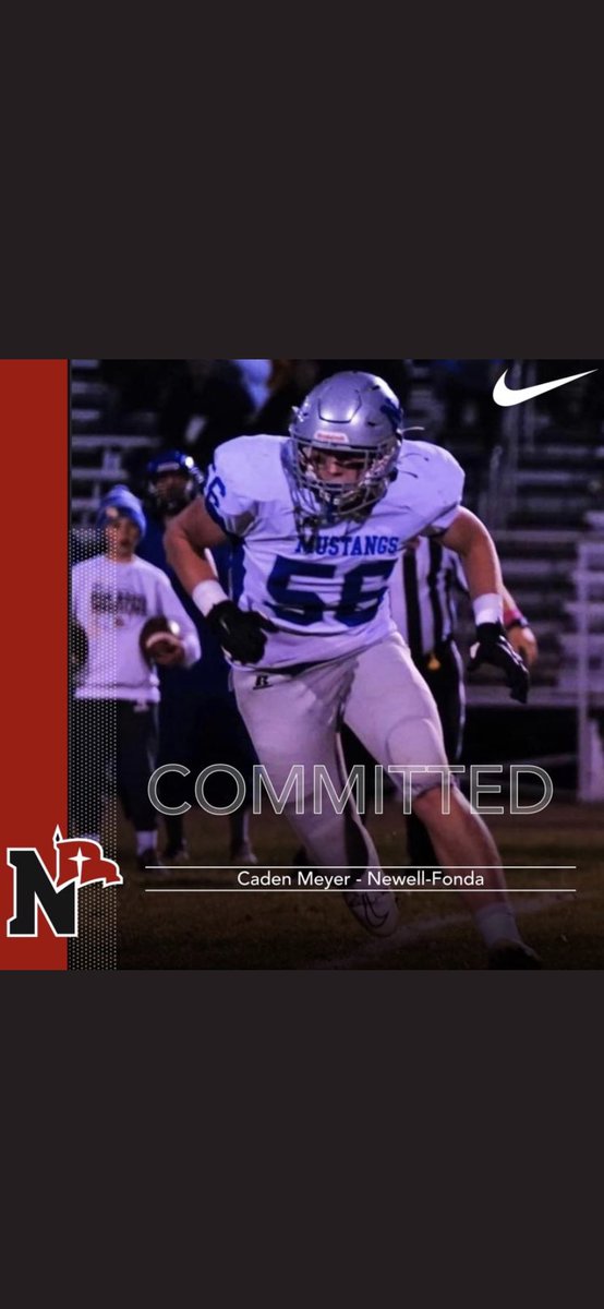 cadenmeyer91's tweet photo. I am excited to announce that I have  officially committed to Northwestern College to continue my academic and football careers. I want to thank God for this opportunity, my family for their support, Newell-Fonda coaches and teammates, and @coachmmmcc @fernstrum. Go Raider Nation https://t.co/fUFtKAZnpa