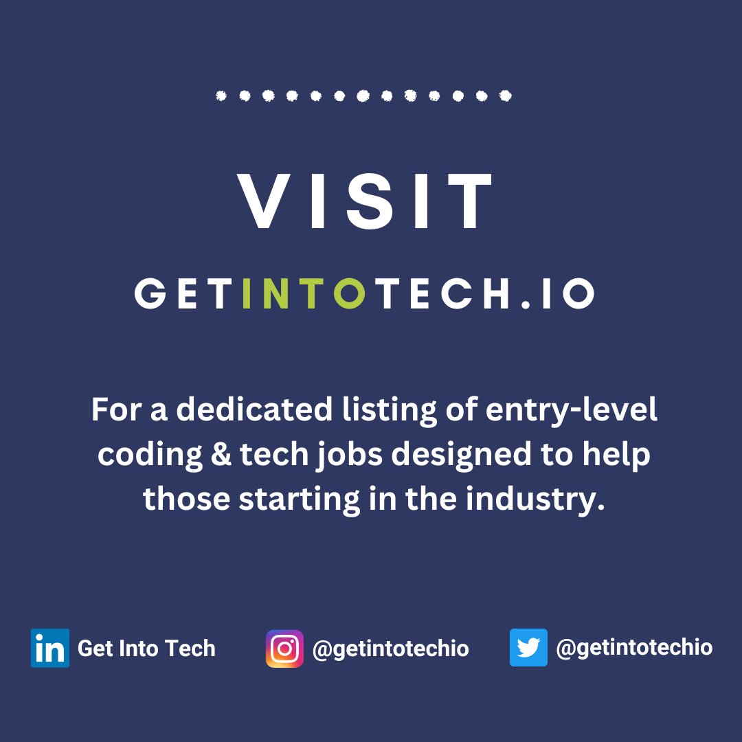Get Into Tech | getintotech.io tweet media