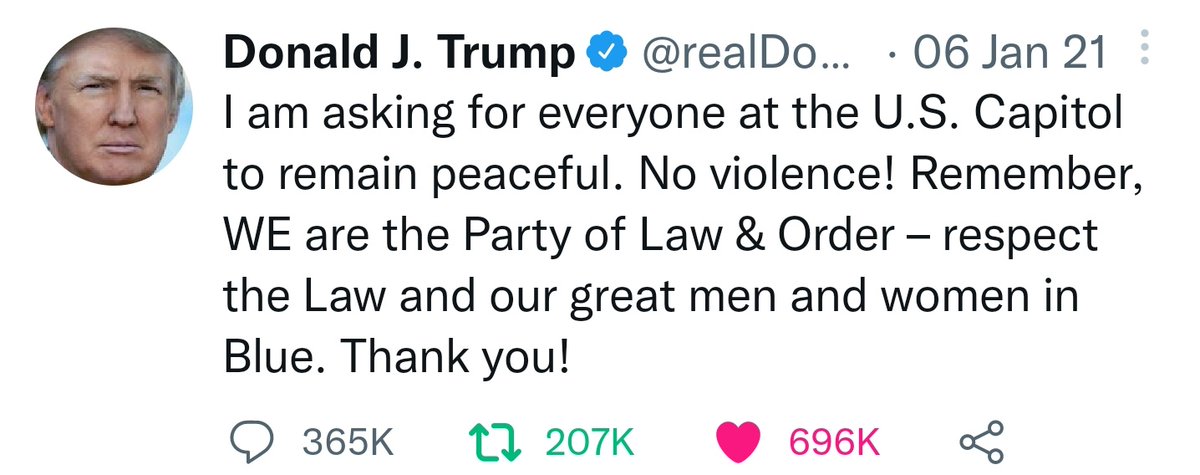 Chicago1Ray's tweet image. HERE'S A TWEET FROM TRUMP ON ,(1-6) DISPUTING THAT 👇👇👇👇