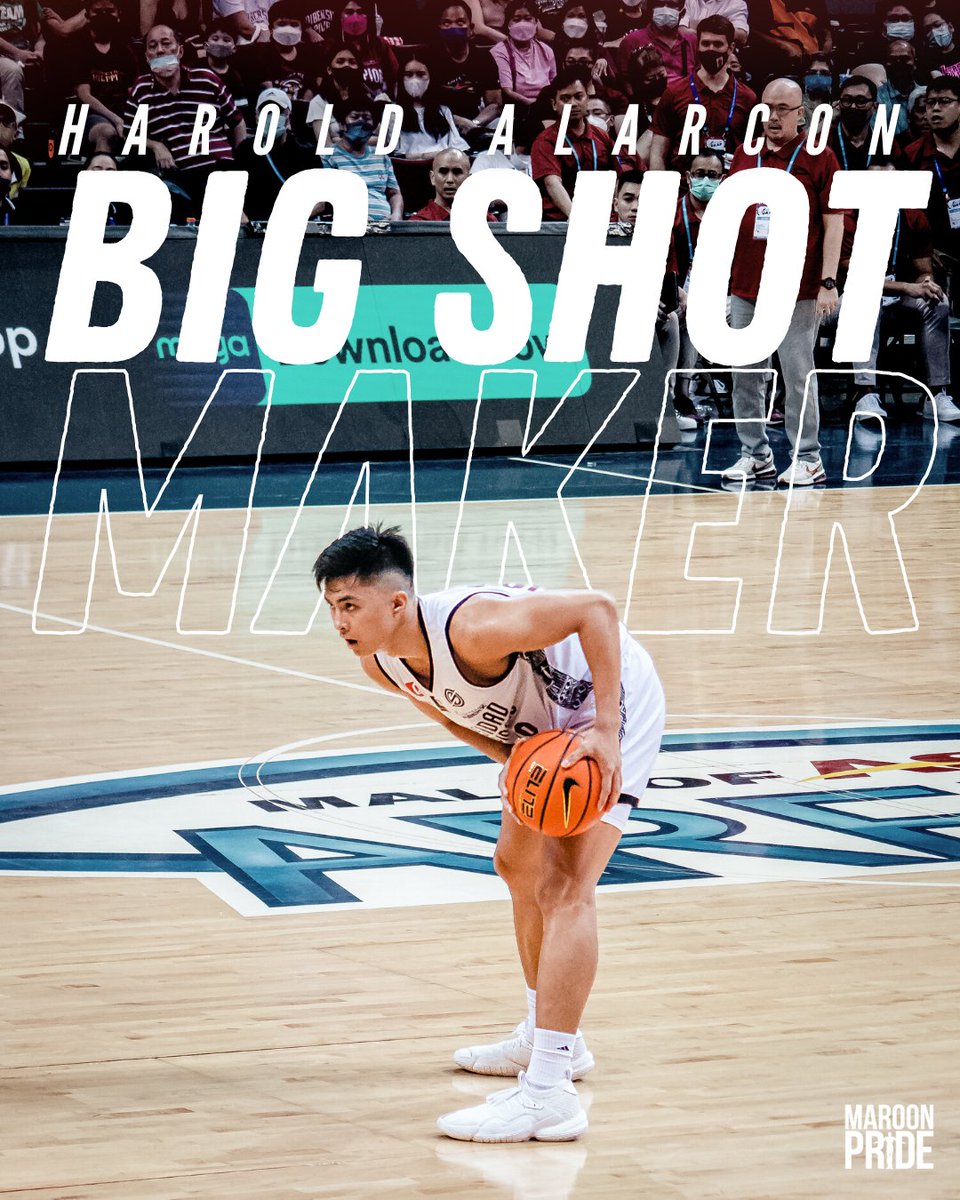Matapang. Matalino. Big shot maker Harold Alarcon. 👀 #UPFight #MaroonPride