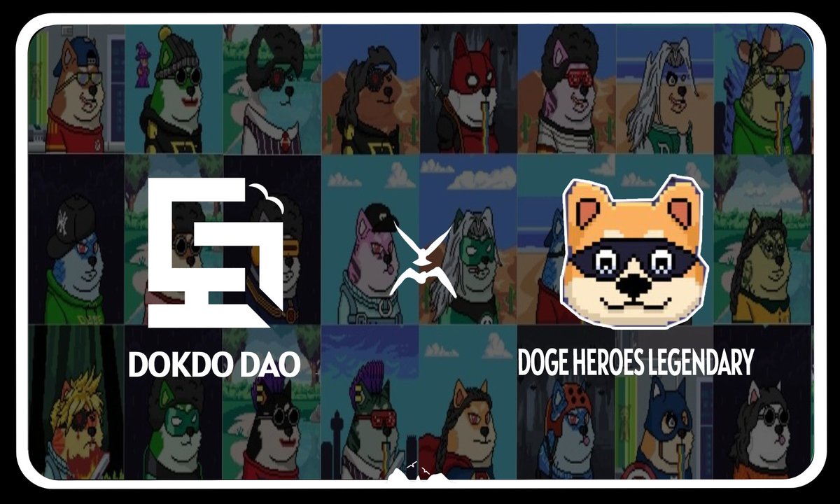 [DOKDO x DOGE HEROES LEGENDARY]

🎁DOGE HEROES LEGENDARY WL (FREE MINT) x 3

1️⃣ Follow
<a href="/DOKDODAO/">DOKDO DAO</a>
<a href="/SSsarisari/">함가재공 | Together</a>
<a href="/DogeHeroes/">Doge Heroes</a>

2️⃣ LK l RT l TAG 3 Friends

3️⃣ If you want to get more benefit
alphabot.app/doge-heroes-le…

⏳~12/22 15:00 (KST) 

#NFT #FreeMint #Doge
