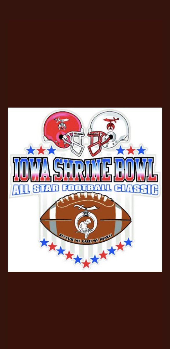 I am honored to have been selected to play in the 51st Iowa Shrine Bowl! I can’t wait to represent Ottumwa High School one last time!!
<a href="/iowashrinebowl/">Iowa Shrine Bowl</a> @OHSBulldogFB <a href="/BulldogStrongOT/">Ottumwa Strength & Conditioning</a>