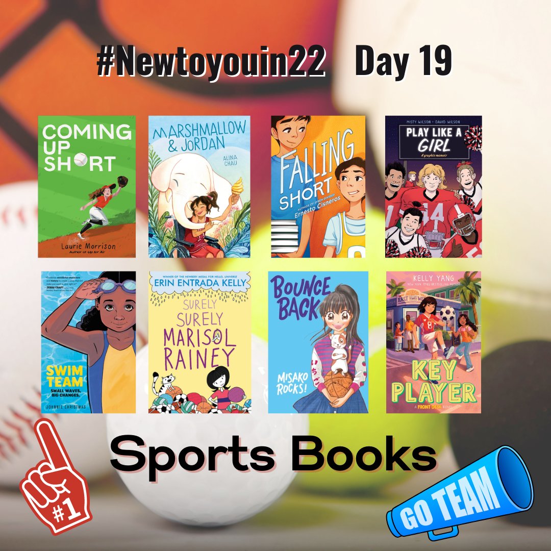 SawyersShari's tweet photo. #Newtoyouin22 Day 19: Sports Books! 
I am not an athlete, but I love being able to share stories about sports with readers who love them! @lhnatiuk and I would love to hear about the sports stories you've enjoyed! https://t.co/ZFAlehn8lV