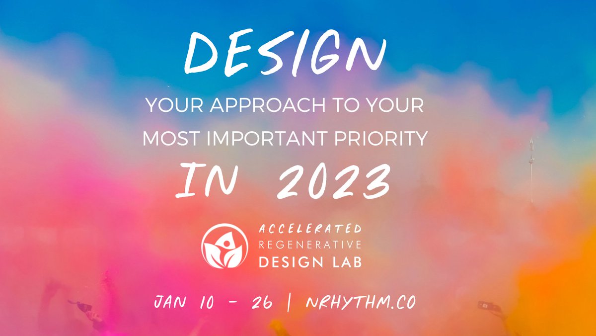 Design a new approach to your most important priority in <a href="/nRhythmCo/">nRhythm</a>’s Regenerative Design Lab and reimagine how your team can work together so that you all can be responsive, adaptive, and resilient. 
Enrol and join them on January 10th.
ataregenerative.krtra.com/t/p7aTiZEbVHa4