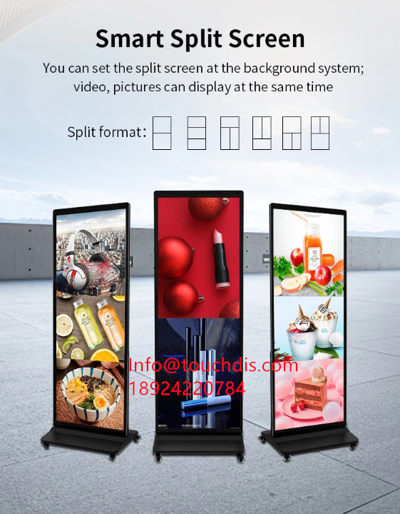 JennySenke's tweet photo. Stretched floor stand LCD display

65/75/86 inch optional.
4K resolution.
Contact Jenny for more details.

https://t.co/Khw2EUMEr9

#digitalsignage
#LCDdisplay
#android
#cms
#ooh
#digitalmedia
#lcdadvertising
#digitalboard https://t.co/QAL8BRspV9