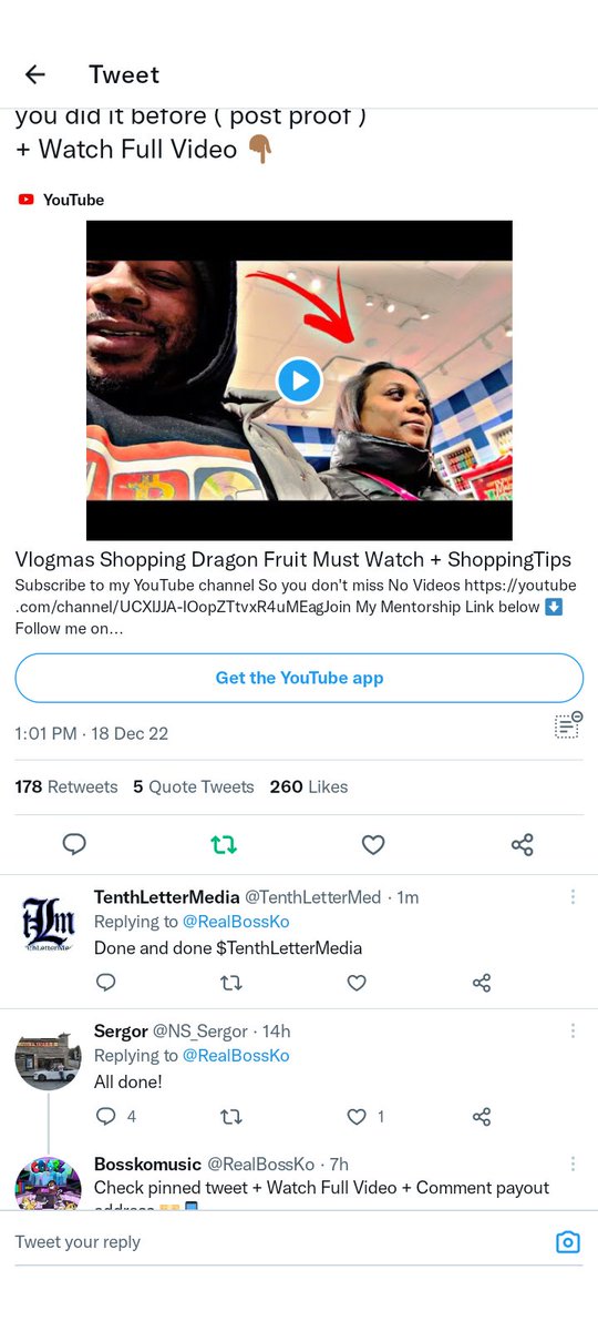 TenthLetterMed's tweet photo. @RealBossKo Never hurts to help $TenthLetterMedia https://t.co/IqI1pd6Y86