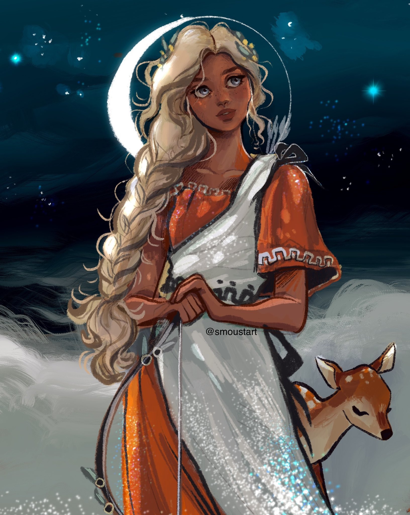 Artemis Percy Jackson Fan Art