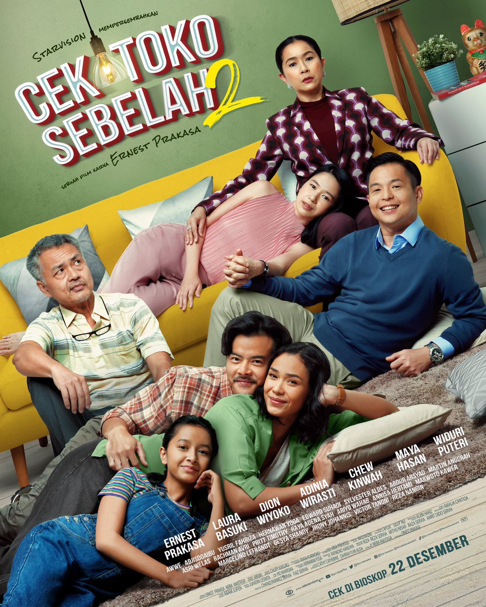 Setelah 6 tahun menunggu, akhirnya Cek Toko Sebelah 2 hadir untuk keluarga Indonesia. Akan ada masalah apa lagi di keluarga Koh Afuk?

Tonton di bioskop mulai 22 Desember 2022!

#CekTokoSebelah2
@filmcektokosebelah2 
<a href="/starvisionplus/">Starvision | DOPAMIN 13 NOVEMBER</a>