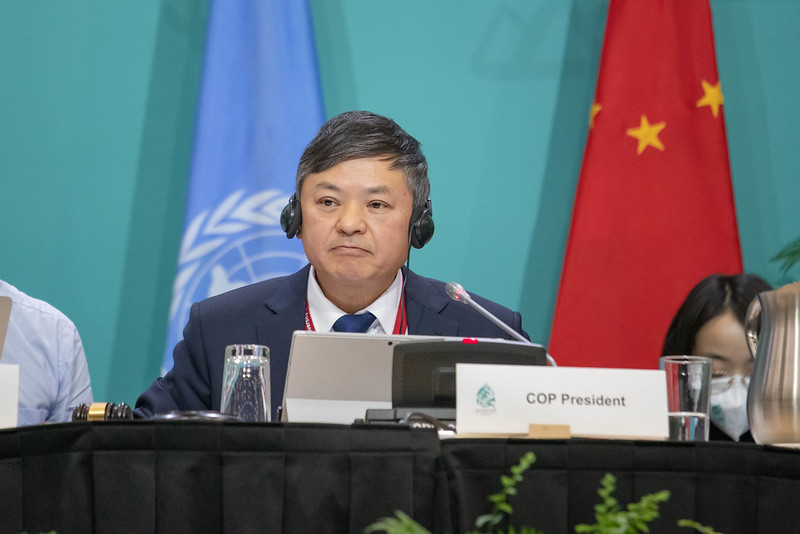 My deep thanks to Minister Huang Runqiu and the Government of China for their leadership of #COP15 & the Kunming-Montreal Global Biodiversity Framework. The determination of the Chinese Presidency has brought us here #ForNature.