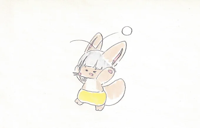 キャッチボールナナチちゃん。#イラスト #メイドインアビス 