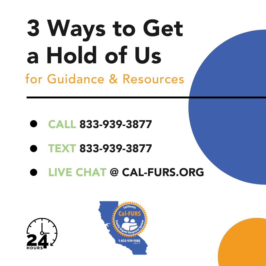 FamilyResponse's tweet photo. You are not alone. Are you a caregiver for a current or former #fosteryouth in CA? FURS is here to help you 24/7. Call or text 1-833-939-3877 or visit cal -furs.org for support with issues big or small. #FURSCanHelp https://t.co/HX7HSUCuK9