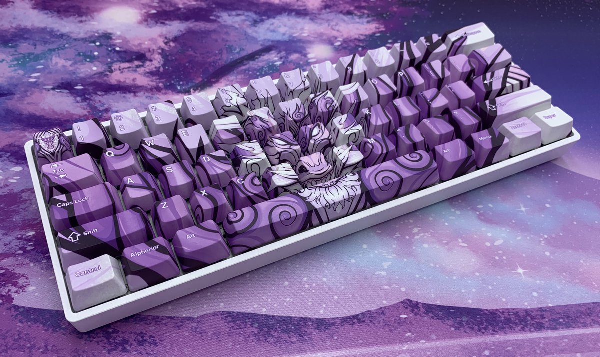 We are almost to the point where we can launch our Lavender Oni, Until then let’s give another one away!💜

To Enter:
-Like &amp; Retweet
-Follow us ;)
-Comment a GIF

Thanks everyone for joining! The winner of these keycaps will be randomly chosen Tomorrow! Good Luck💜