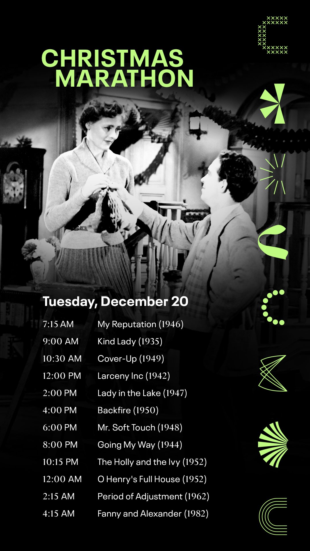 TCM on Twitter "Grab your cocoa and plan ahead as our Christmas