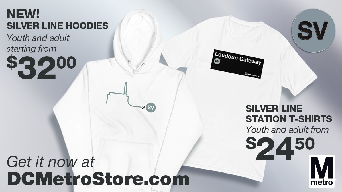 wmata's tweet photo. Celebrate Silver! π See all of the Silver Line swag at https://t.co/tvyPPWSt4r. #wmata #RideSilver https://t.co/R6D9WEj9te