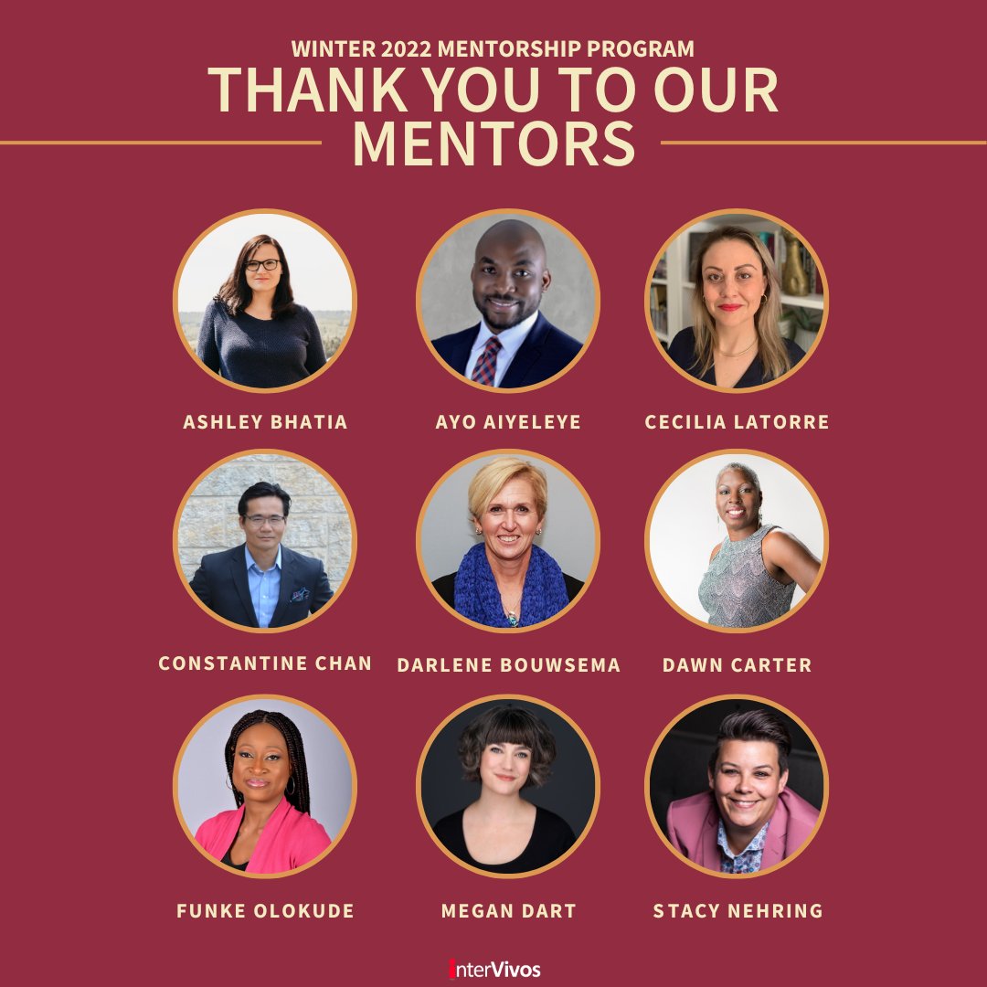 interVivosAB's tweet photo. We're so grateful to have these amazing mentors for our Winter 2022 Mentorship Program! A special thank you to each and every one of you for taking on this role and volunteering your time.
#interVivos #Winter2022Mentorship #NonProfit #Yeg #YegEvent #Yeggers #MentorshipMonday https://t.co/lXittVNRpw