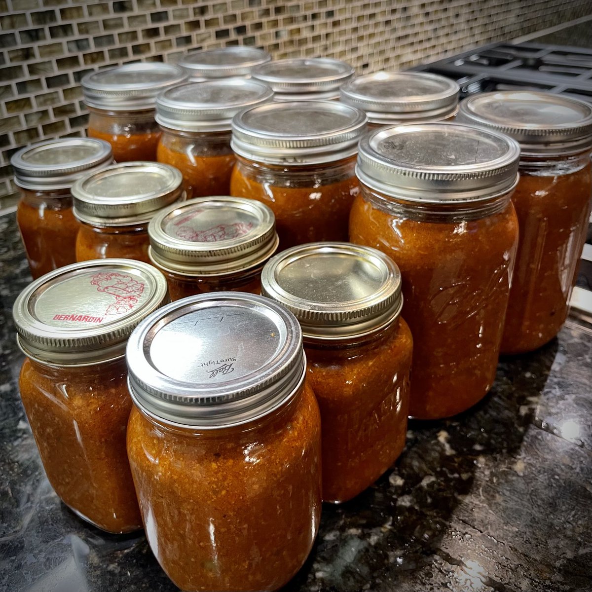 DrLCsquare's tweet photo. Here’s to 8 good meals next quarter! #SpaghettiSauce #BigBatch #ProcessChemistsWhoCook👨‍🍳 https://t.co/hBFZWc7JwK