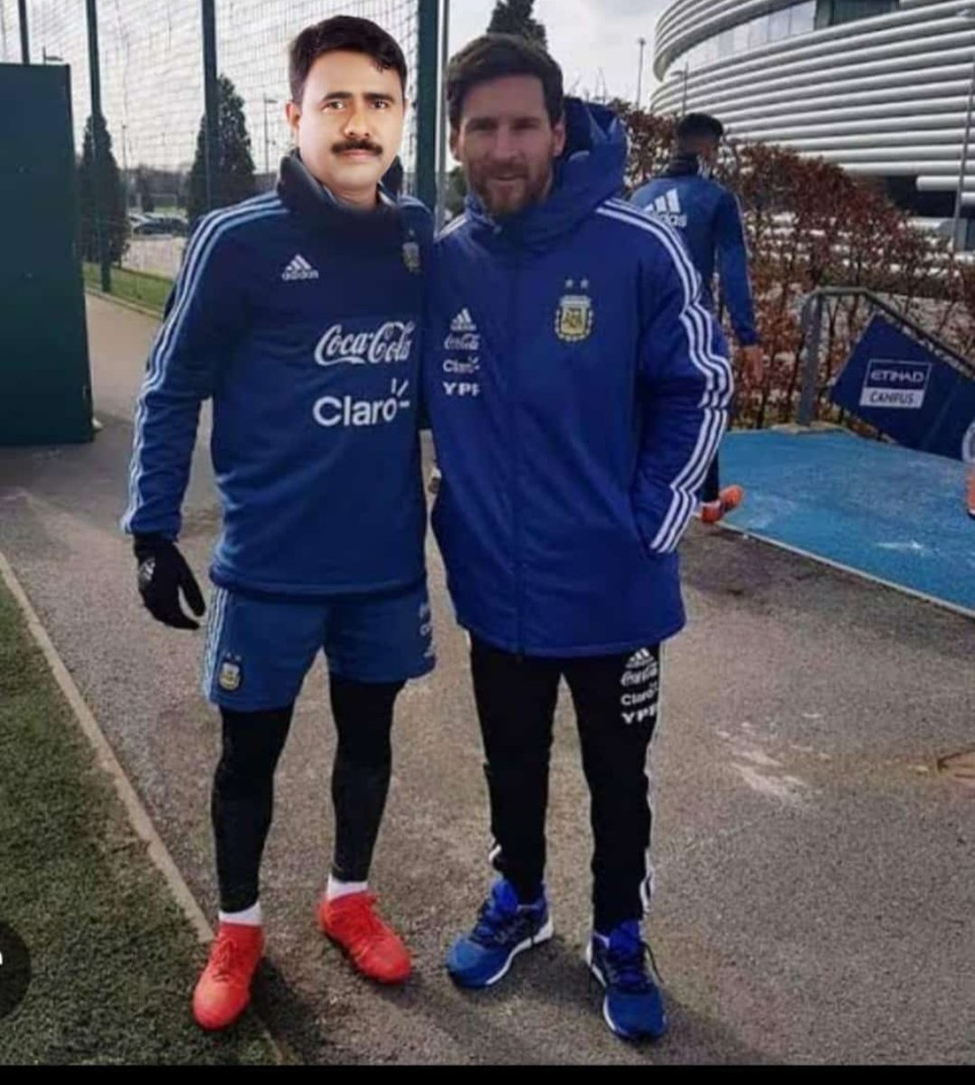 RahmanFardil's tweet photo. #Messi𓃵 #Messi #MPAbdulKhaleque
#Assam 
This Picture Prove That @TeamMessi 's Connection with Assam,And Connection with Our MP @MPAbdulKhaleque sir.😁😁 https://t.co/1J4Fw3Hakz