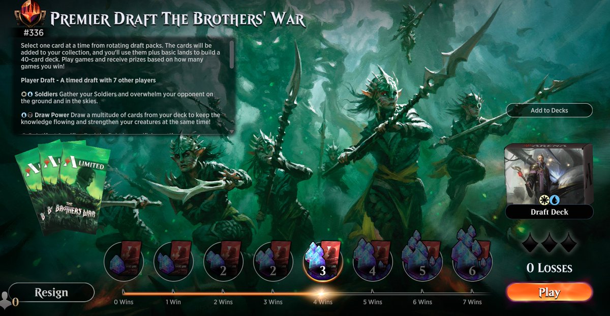 Feldylox's tweet photo. @lordtupperware While I don't normally do well with derpy decks, I felt the need to share this super derpy Well of Lost Dreams / Assembly Worker draft that I made mythic with.  More dream than meme surprisingly! https://t.co/xSzepyoXi8
