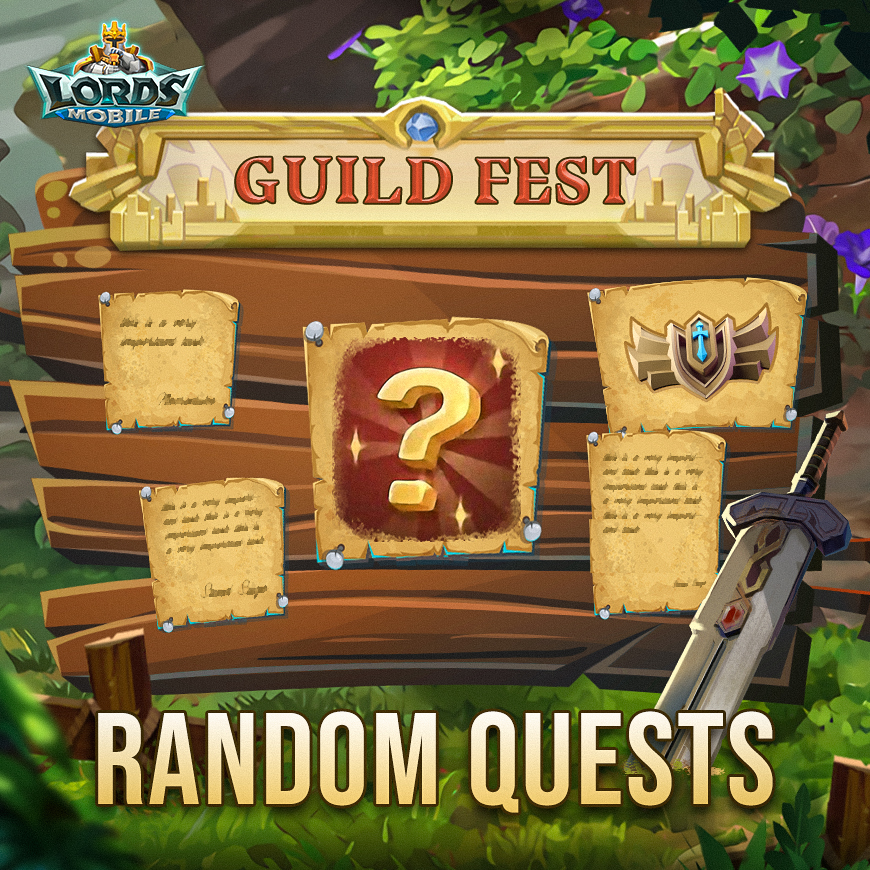 LordsMobile's tweet photo. What is the worst random quest you have ever received during Guild Fest? ๐ฅ
#lordsmobile #guildfest https://t.co/9PRf8b0Nu3