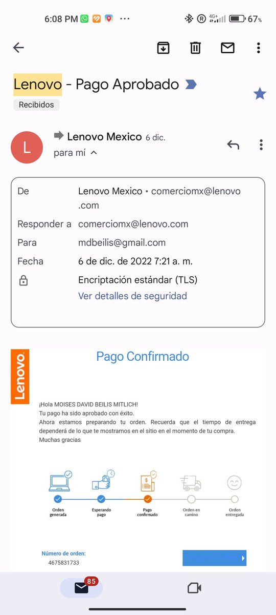 MoisesBeilis's tweet photo. @LenovoLatam insólito, todavía que pierden mi paquete, hacen esperar, no dan buen seguimiento, ahora me quieren cobrar de nuevo. Les digo que ya está pagado y no entienden. https://t.co/skrtO1rb33