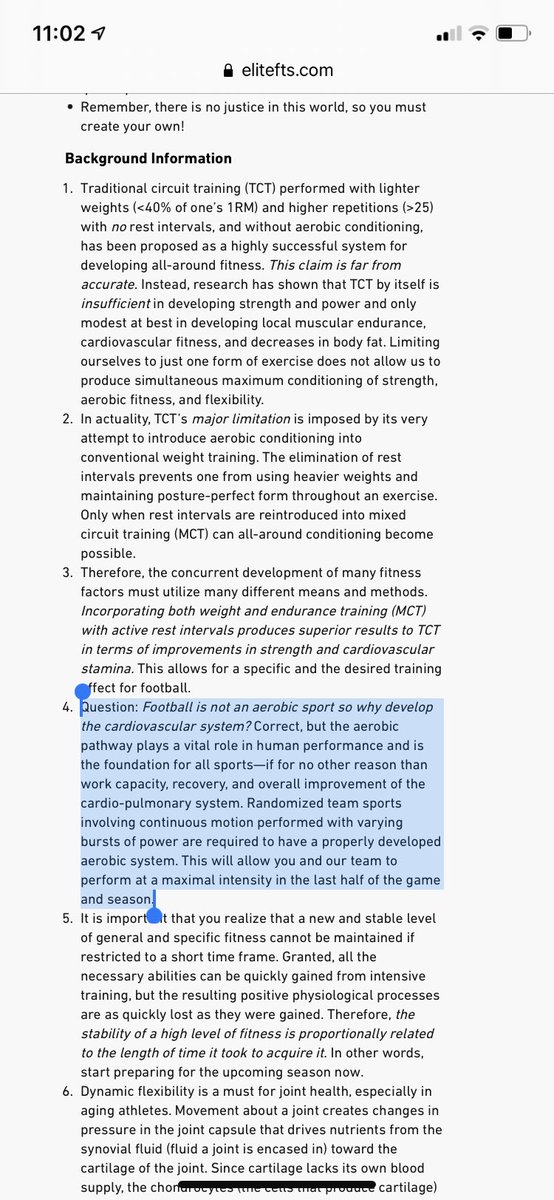 Results_Period's tweet photo. Highlighted area, from Coach X (Buddy Morris) GPP manual published circa 2009. Note what he says about importance of aerobic system. #aerobic #workcapacity https://t.co/uEcxCCobdn