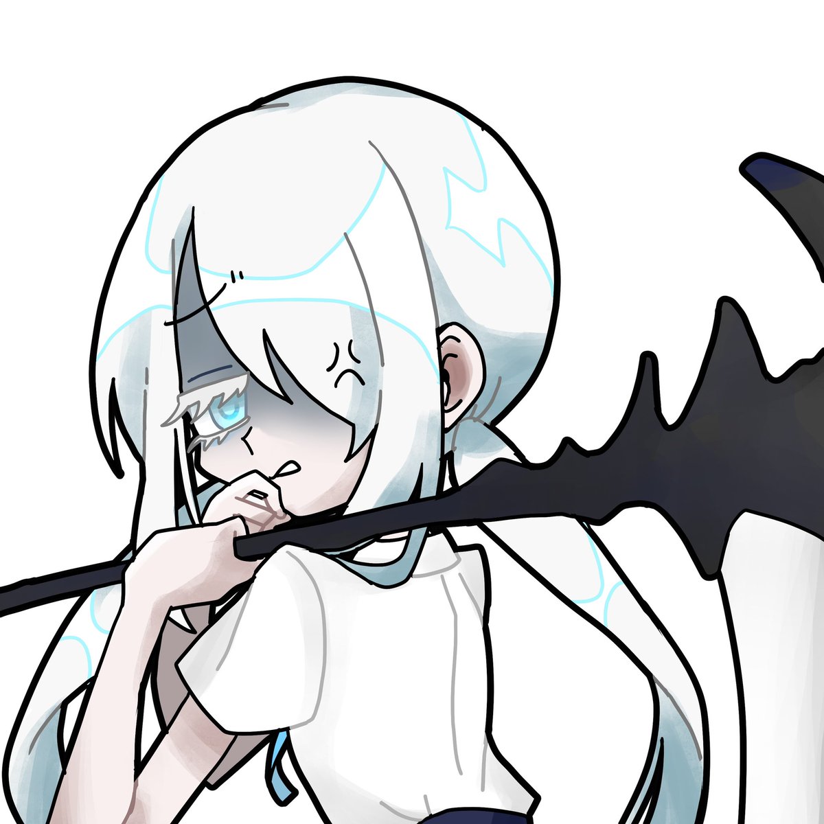 「これは前にも言ったし模擬戦でもやっったけど亡者は琥珀を見るとこの顔になります 」|大塚明都@光と闇の性癖師匠のイラスト