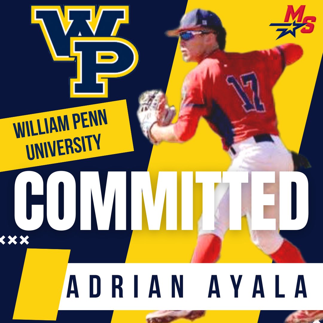 I’m extremely honored to announce my commitment to William Penn University to further academic and athletic career. I want to thank my family, friends,teammates and coches for helping me improve as a person and athlete. <a href="/MSHS_Baseball/">MS Patriots Baseball</a> <a href="/WPUAthletics/">WPU Athletics</a>