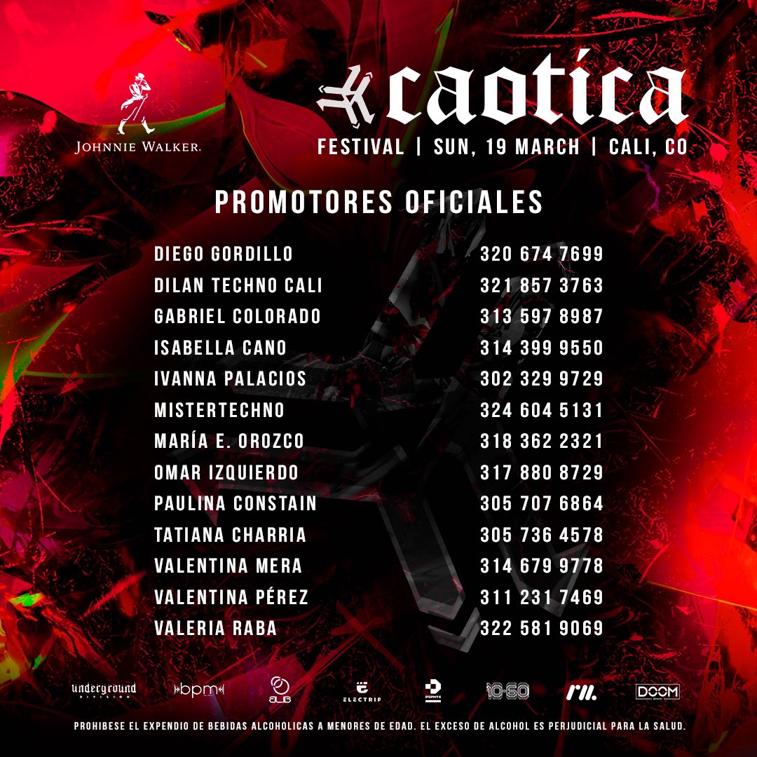 Underground_Div's tweet photo. Promotores oficiales @CaoticaFestival https://t.co/XdHrktyOZ8