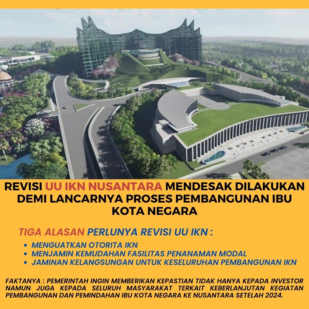 PrawakaZ's tweet photo. Revisi UU IKN Nusantara demi kelancaran pembangunan IKN Baru
#UUIKN
#revisiuuikn
#iknnusantara https://t.co/xKsob7LnwE