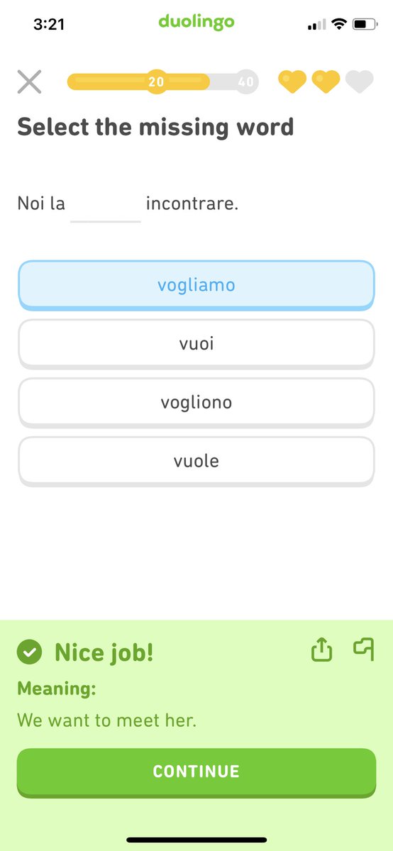 lisalikesstuff's tweet image. I don’t know if anyone else is finding this with the new @duolingo but I have never learnt these words, yet somehow I meant to be trying to get legendary on the level???
Really struggling with the new version. I feel the only reason I’m still using it is cause I prepaid a year.