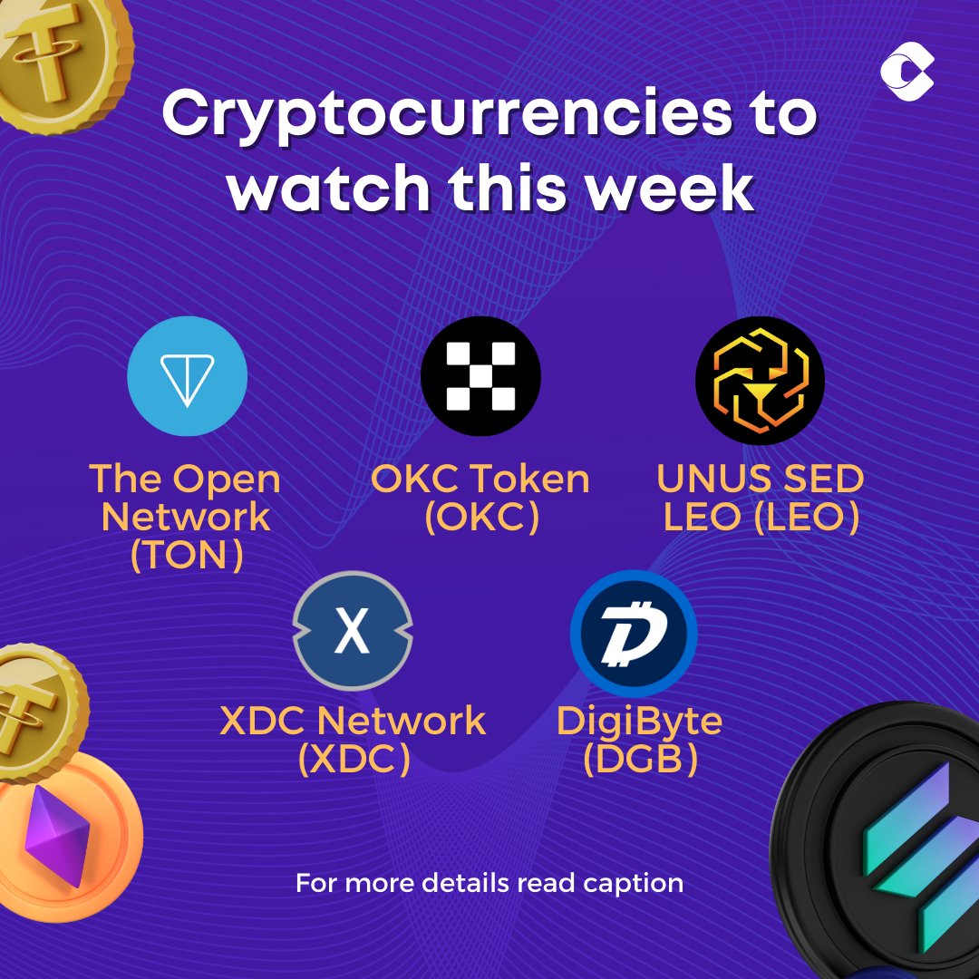 crypsoHQ's tweet photo. Top 5 Cryptocurrencies to watch this week

Read the thread 👇

#crypso #Cryptocurency #Crypto #CryptocurrencyMarket #CryptoNews https://t.co/LgTGNgeW3F