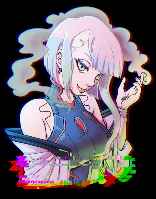 *insert popular Cyberpunk song lyrics here* Lucy from Cyberpunk Edgerunners 