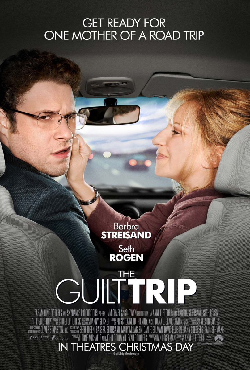 FilmNewsNos's tweet photo. 🎬MOVIE HISTORY: 10 years ago today, December 19, 2012, the movie ‘The Guilt Trip’ opened in theaters!

@BarbraStreisand @Sethrogen #BrettCullen #AdamScott #AriGraynor #CaseyWilson @ColinHanks #YvonneStrahovski #JeffKober #MiriamMargolyes @kathynajimy @TisAnneFletcher https://t.co/dMRGzfWYr1
