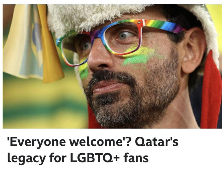Arrested.

Confronted.

Detained.

Called ‘damage in the mind’.

It wouldn’t be tolerated against any other group, but it’s what #LGBTQ+ people were subjected to at a World Cup where football put their basic rights up for debate.

Me for <a href="/BBCSport/">BBC Sport</a>.

👉🏻 bbc.in/3hAWjTd