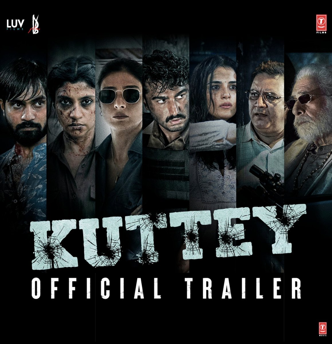 'KUTTEY' TRAILER OUT NOW... #ArjunKapoor, #Tabu, #NaseeruddinShah, #KonkonaSenSharma, #KumudMishra, #RadhikaMadan and #ShardulBhardwaj star in #Kuttey… Directorial debut of #AasmaanBhardwaj, son of #VishalBhardwaj.

#KutteyTrailer: bit.ly/Kuttey-Officia…