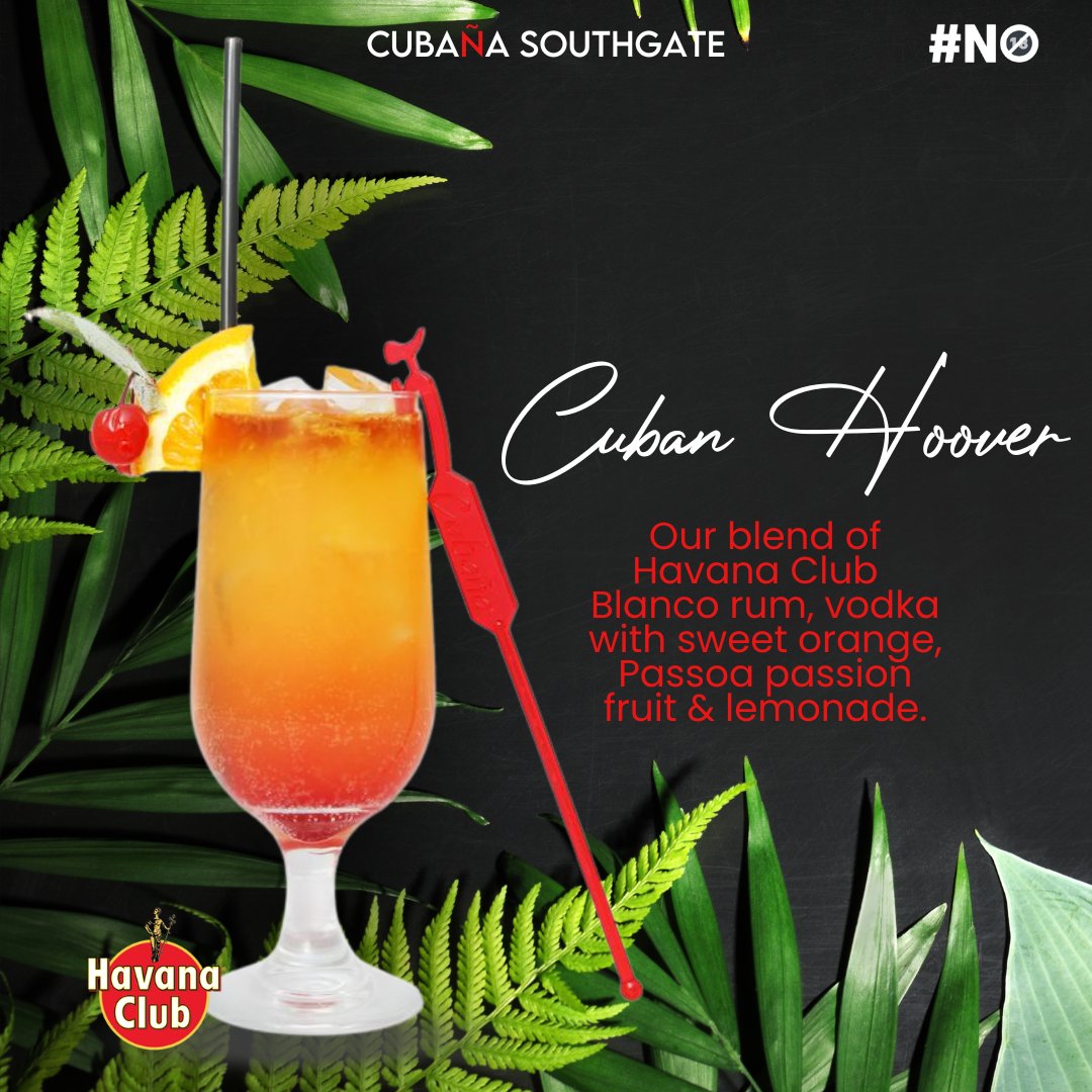 Desemba time calls for hot weather and delicious cocktails. Our Cuban Hoover is a fan favourite with its fruity passion fruit flavour.

You definitely want to give this one a try 🍹🍹